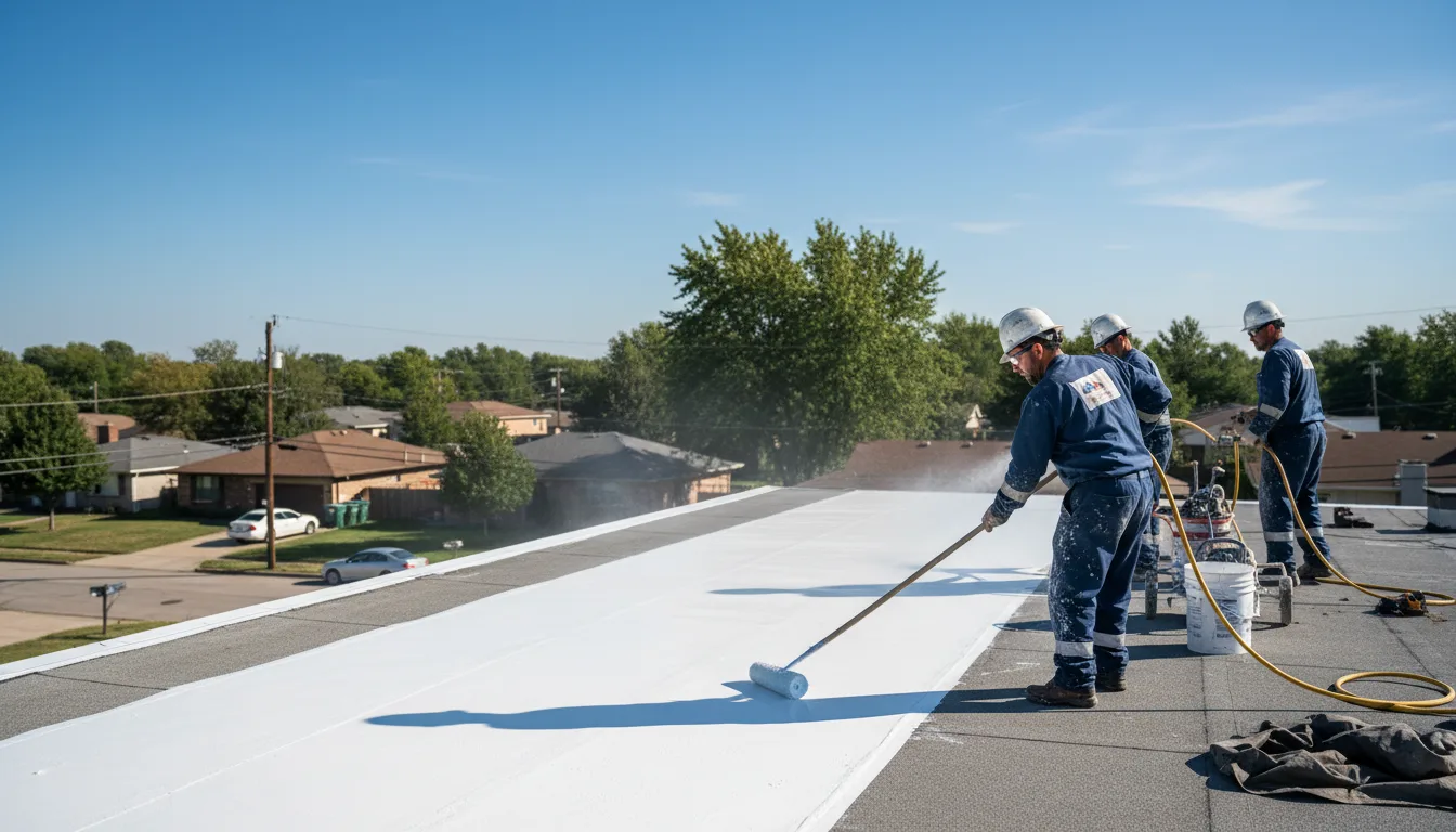 Commercial roof coating in Arlington, MN near me